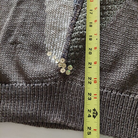 VINTAGE Franco Valeri Sequined Beaded Sweater, Size L - Picture 9 of 10